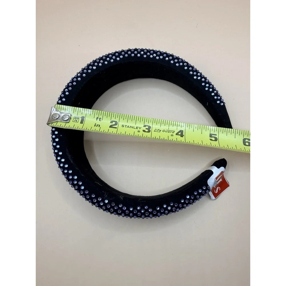 Claires Headband Black Blue Rhinestone‎ Gems Hair Accessory Costume Cosplay